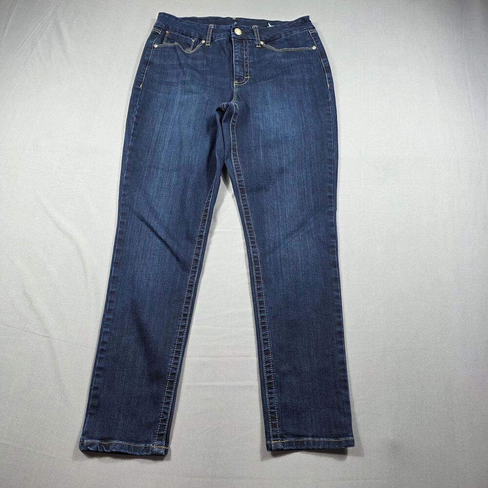 Seven 7 Stretch Skinny Jeans Women's Size 14 Dark Wash High Rise